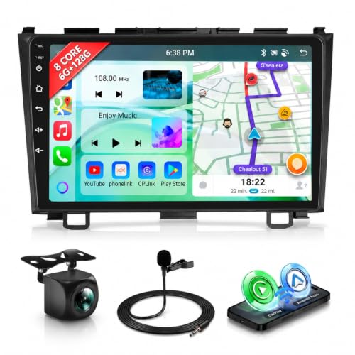 Image of [8 CORE 6G+128G] Car Radio Stereo for Honda CRV 2007-2011