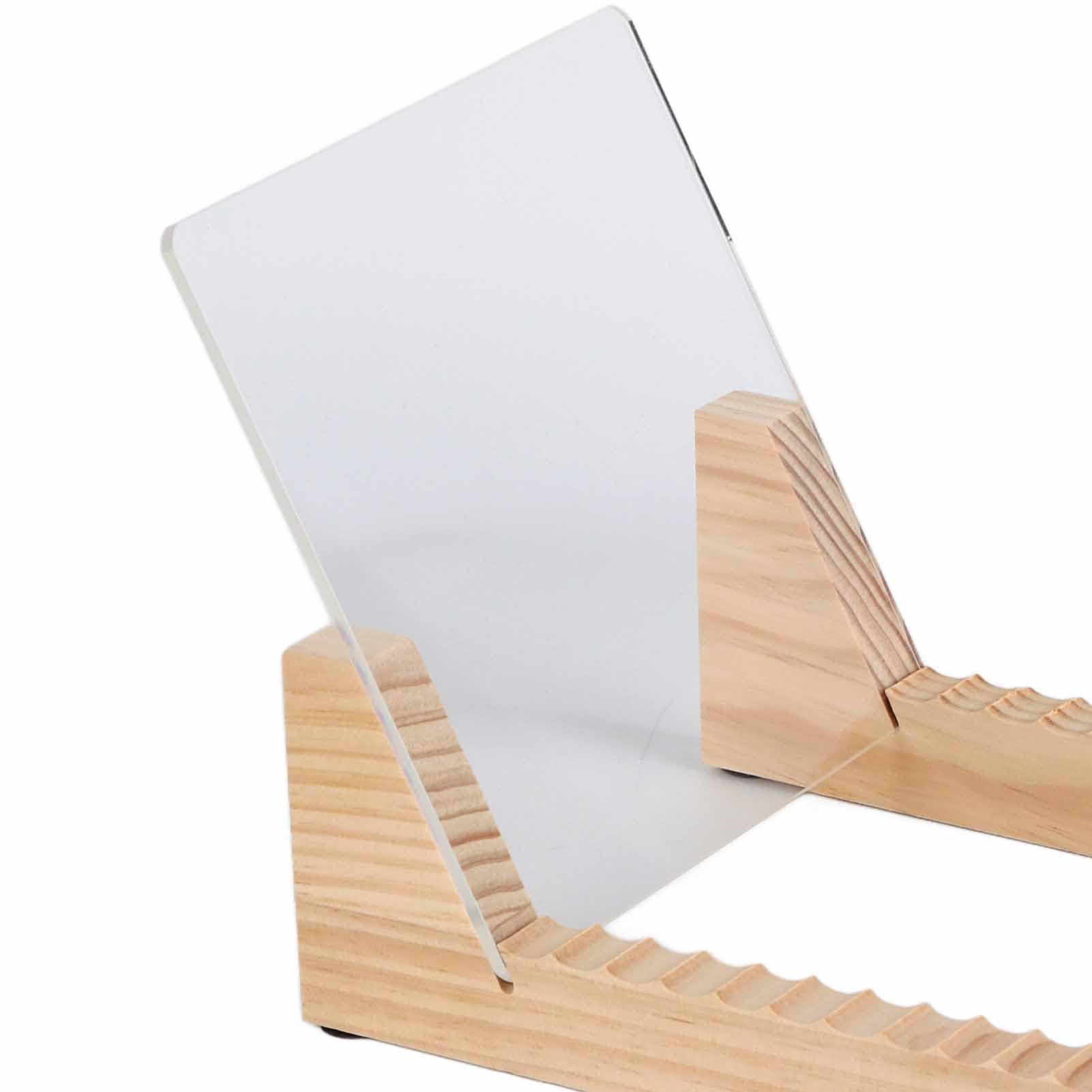 Support de rangement empilable en bois pour disques vinyles de 17 à 30,5 cm (couleur bois), Miokyclvi5gsh3ano-59