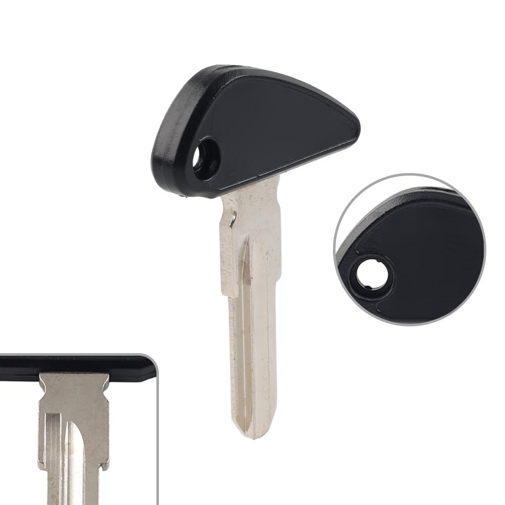 Cninba13 Black Motorcycle Blank Key Replacement Motorcycle Blank Key Uncut Blade For Indian Scout 1920-2018 2017 2016 2015