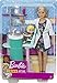 Barbie Careers Playset, Dentist Set with Brunette Fashion Doll, 1 Blonde Toddler Small Doll, Furniture & Accessories
