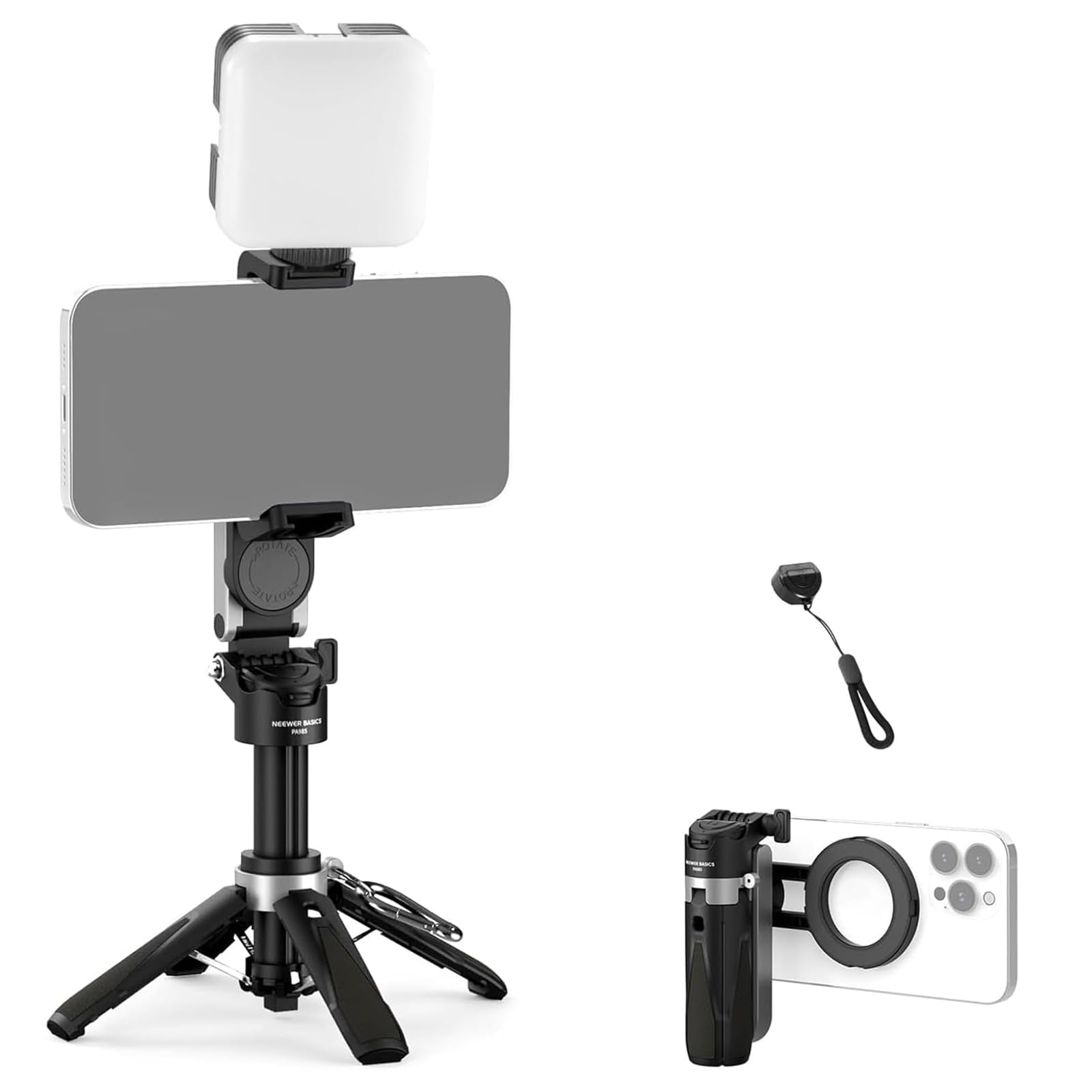 Amazon.co.jp: NEEWER BASICS 自撮り棒 マグネット式 スマホ三脚