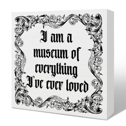 Gothic Vintage Medieval Art Funny Adult Humor Wood Box Sign Desk Decor