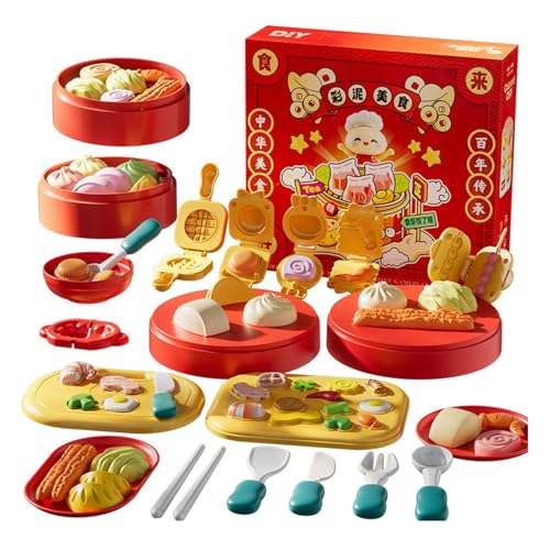 Arcilla De Modelar Para Niños Y Niñas,Molde De Comida Con Tema De Cocina China - Juguetes De Comida | Para Niños Detalles Navideños Actividades Para Fiestas De Cumpleaños Aula Vacaciones Accesorios De