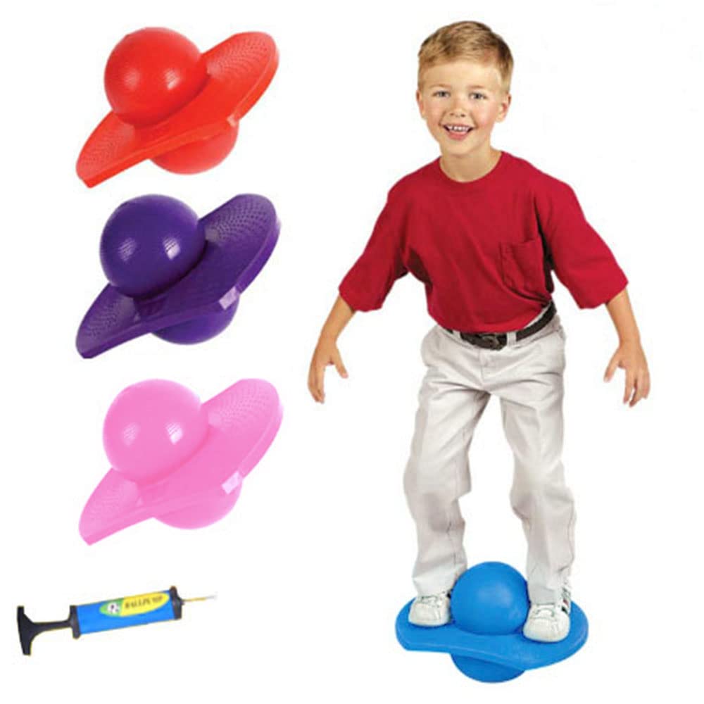 DZOZO Pogo Ball Hopper Jumping Ball Bouncing Balance Board Ball for Adult Kids Fitness Ball Exercise Bounce Space Ball for Losing Weight