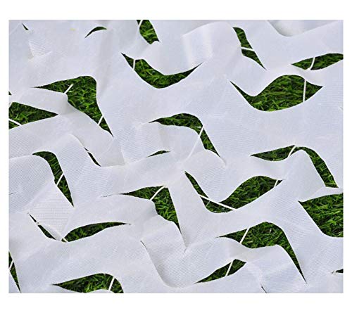 Chasse au filet de camouflage blanc et décoration militaire pour jardin 2x3m