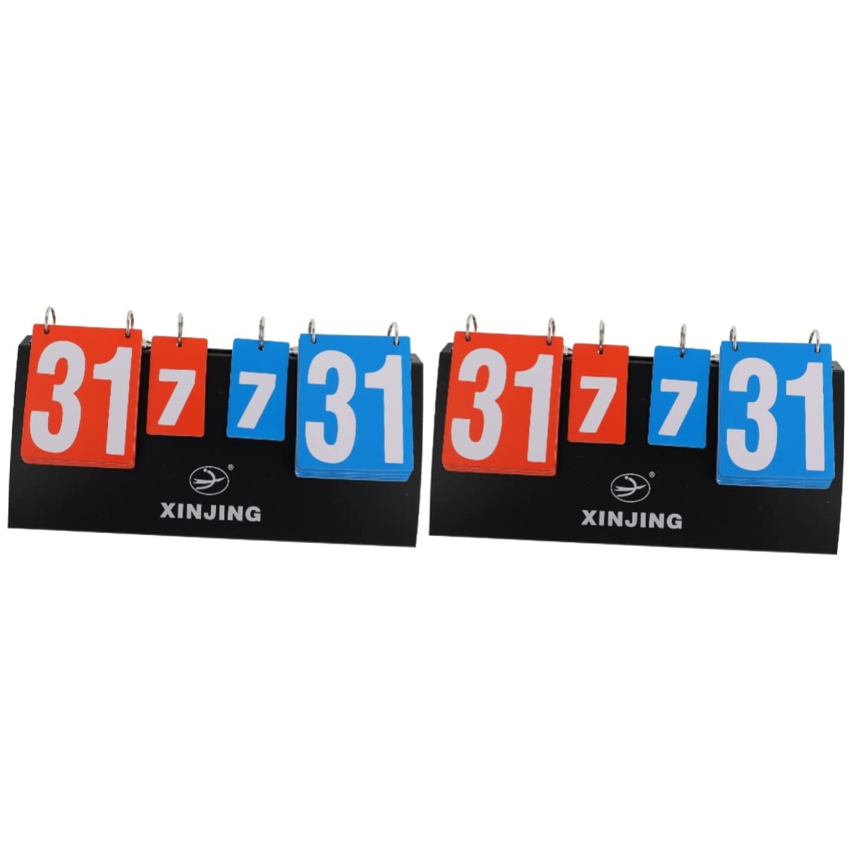 SUPVOX 2 Piezas Marcadores Puntuación Flipper De Puntuación Marcador De Tenis De Mesa Marcador Útil Marcador De Mesa Suministros para Juegos De Baloncesto Marcador Flipper