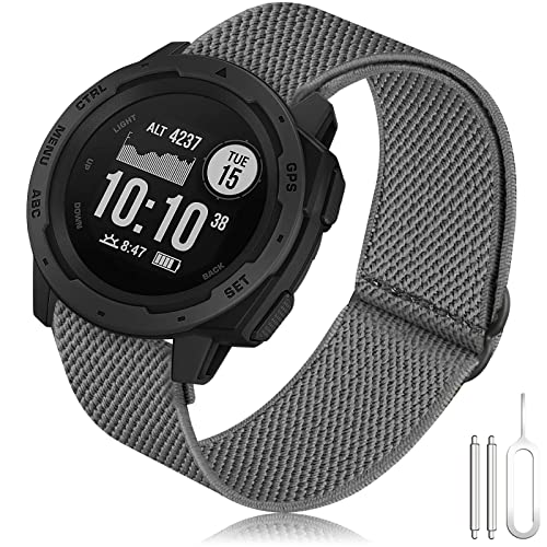 Pulseras Instinct Correa, 22mm Elásticos Nylon Pulsera de Reemplazo de Deportivos Correa para Instinct 2 Solar/Instinct/Instinct Tactical/Instinct Tide/Instinct Esports/Instinct Solar