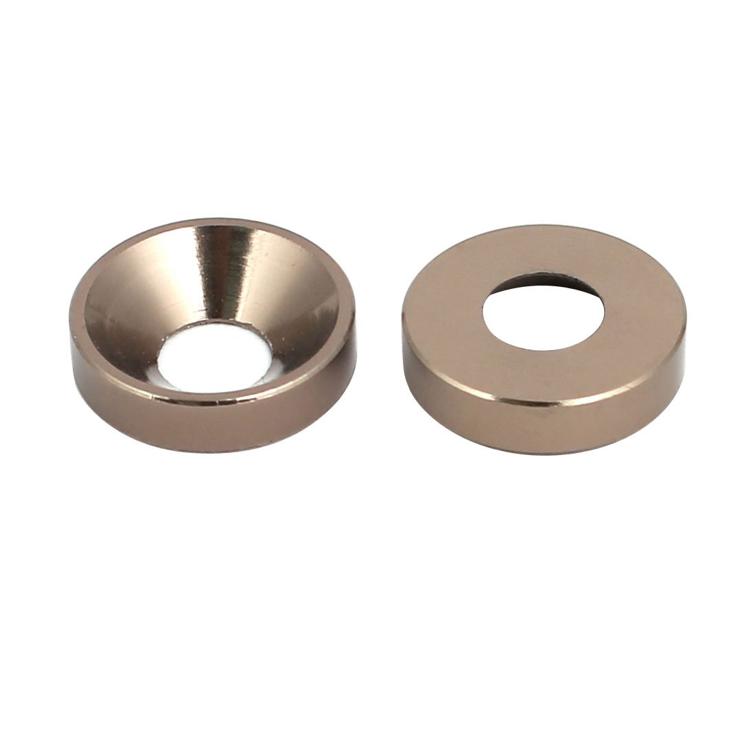 Sourcingmap M4 Aluminium Alloy Cup Head Engine Bay Bumper Washer Gray 20pcs - Image 2