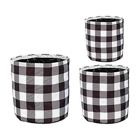 Evergreen Flag Buffalo Check Planters Cover