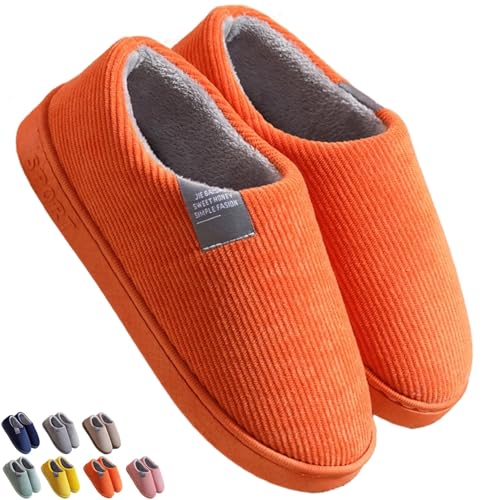 Cotton Slippers for Women Men Indoor Soft Plush Slippers Winter Autumn Warm Slippers Home Bedroom Shoes Cozy Slippers House Slippers