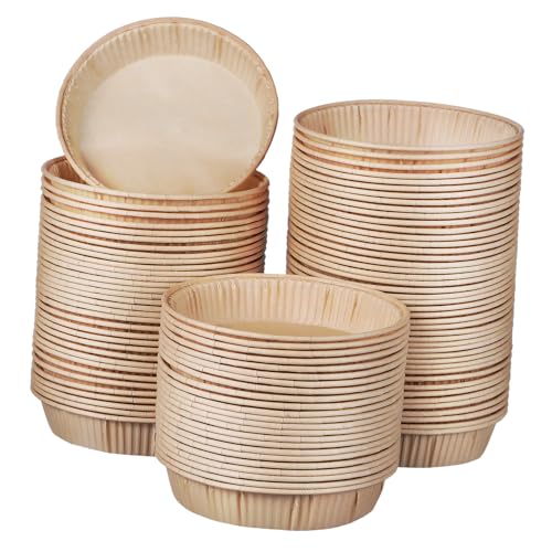 SOLUSTRE Mini Tart Pans for Baking 4 Inches Round Non-stick Safe for Oven Microwave Ideal for Home Professional Use