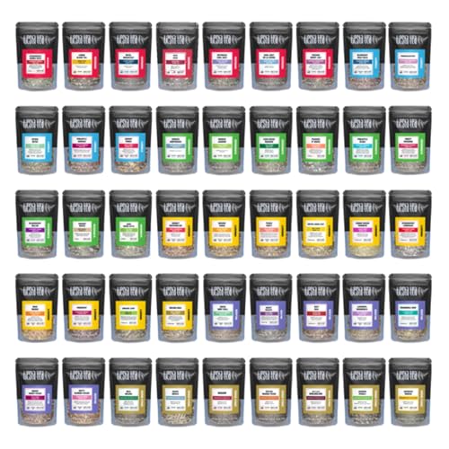 Tiesta Tea - Tastings Sampler Dry Flight Set, Loose Leaf, 45 Pouches