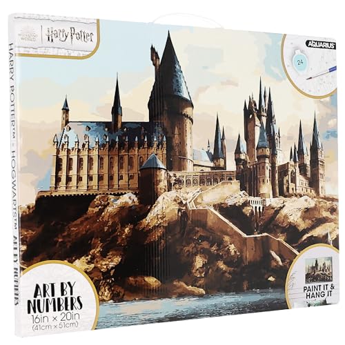 Aquarius Harry Potter Art by Numbers Kit Hogwarts Castle Paint Set