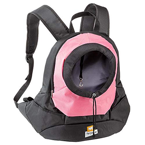 Ferplast Dog Carrier KANGOO, Cat Backpack, Cat Carrier, Pet Carrier, Dog Carriers for Small Dogs Adjustable Straps