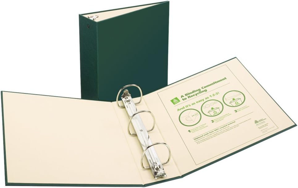 Avery Recyclable Ring Binder with EZTurn Rings, 3Inch