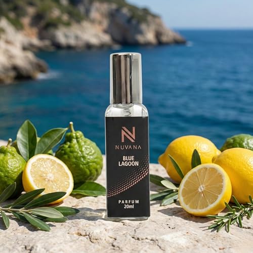 Image of Blue Lagoon Luxury Unisex Perfume | Aquatic Fresh Premium Parfum | Long Lasting Pocket Size Gym & Travel Fragrance