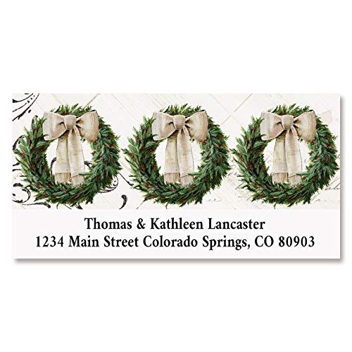 Peaceful Cottage Address Labels - Set Of 144 Self-Adhesive Return Labels With 4 Designs