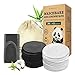 24 Pcs Coton Demaquillant Lavable, Réutilisable Tampons Démaquillants Fibre de Bambou, Lingette Demaquillante Lavable Biologique et Avec Bandeau + Sac à Linge, Boîte d'Emballage Biodégradable