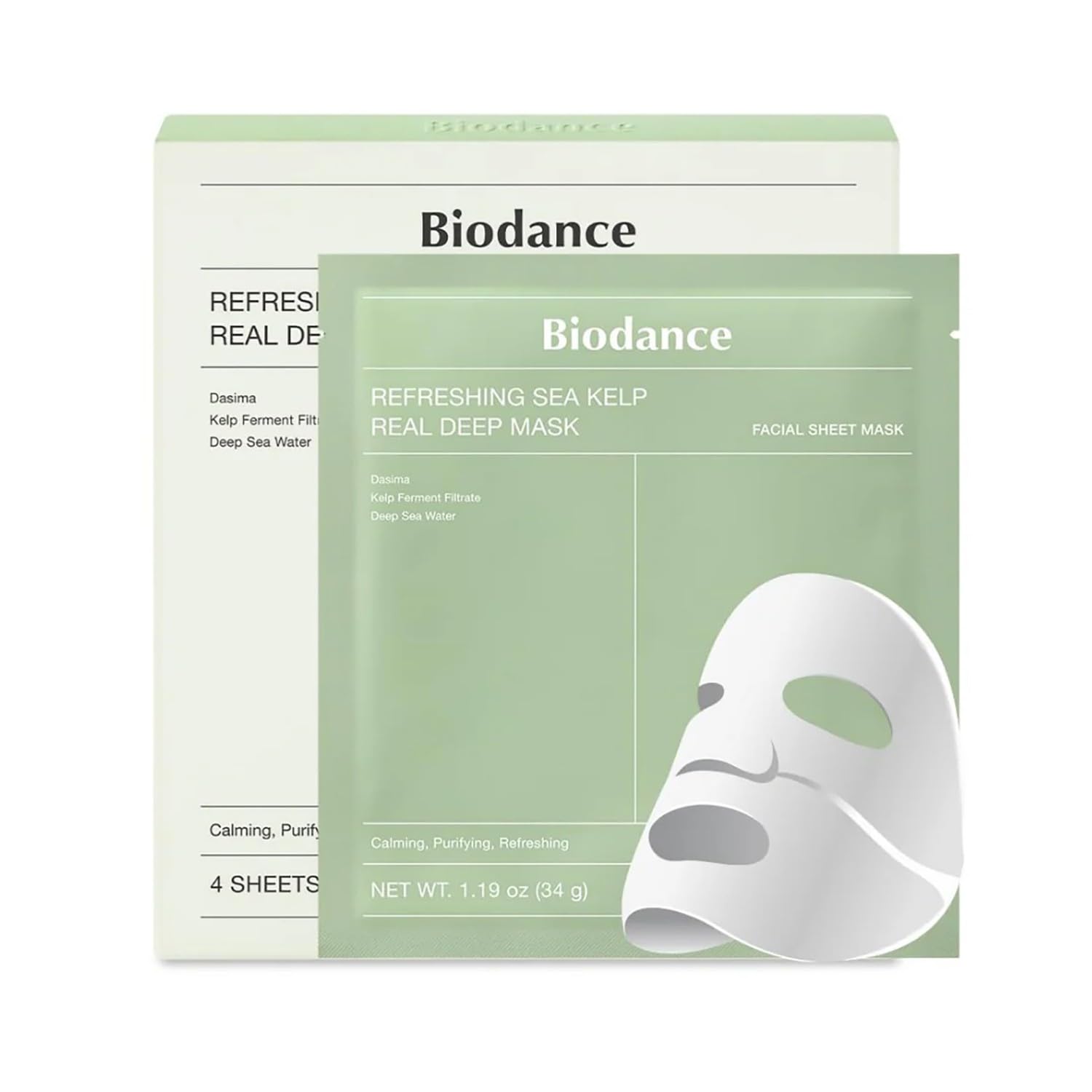 Biodance Refreshing Sea Kelp Real Deep Mask - Lemon
