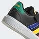adidas Grand Elastic Lace and Top Strap Shoes Tennisschuhe, Core Black/Lucid Blue/Court Green, 36 2/3 EU