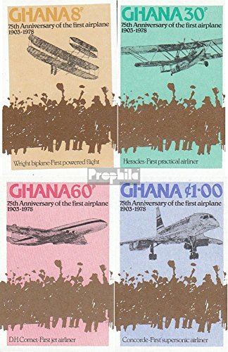 Prophila Collection Ghana Michel.-No..: 738B-741B (Completa Edizione) 1978 Motorflug (Francobolli per i Collezionisti) Aviazione
