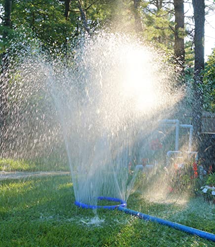 Swimming Pool Back Wash & Waste Water Recycling Fountain with 1 Stainless Steel Turn-Key Hose Clamp (Fountain Only-Not a Kit- Ideal for Sand Filtered Pools)