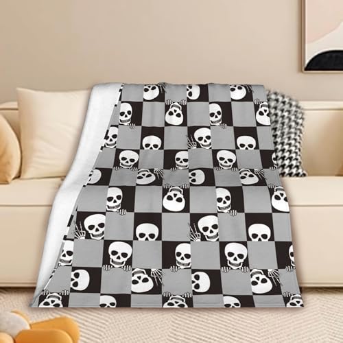 Halloweenblanketfunnyskullsheadkidsblanketskeletonsoftthrowblanketforhomeroomsofabedcouchbirthdaydecorallseason60x50inch Urban Country Home Decor Halloween blanketfunny skulls head kids blanketskeleton soft throw blanket for home room sofa bed couch birthday decor all season 60×50 inch urban country home decor