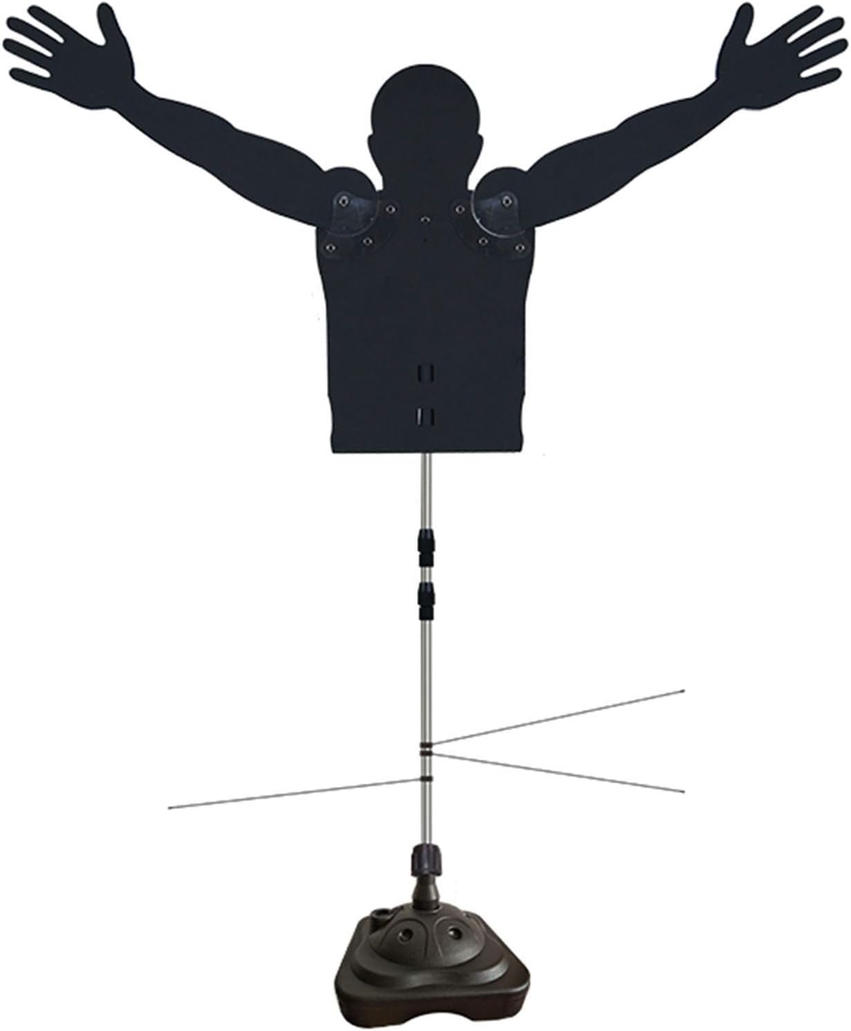 Dummy Defender Height & Arms Adjustable Training Mannequin, Basketball Practice Equipment for Shooting Dribbling Drills (L)