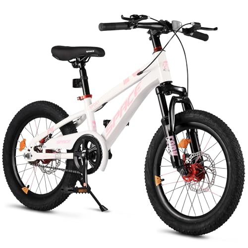 ONLYGU Kids Bike-18 Inch Bike for Boys and Girls Bicycle with Adjustable Seat and Handbrake, Bikes for Kids 5-9