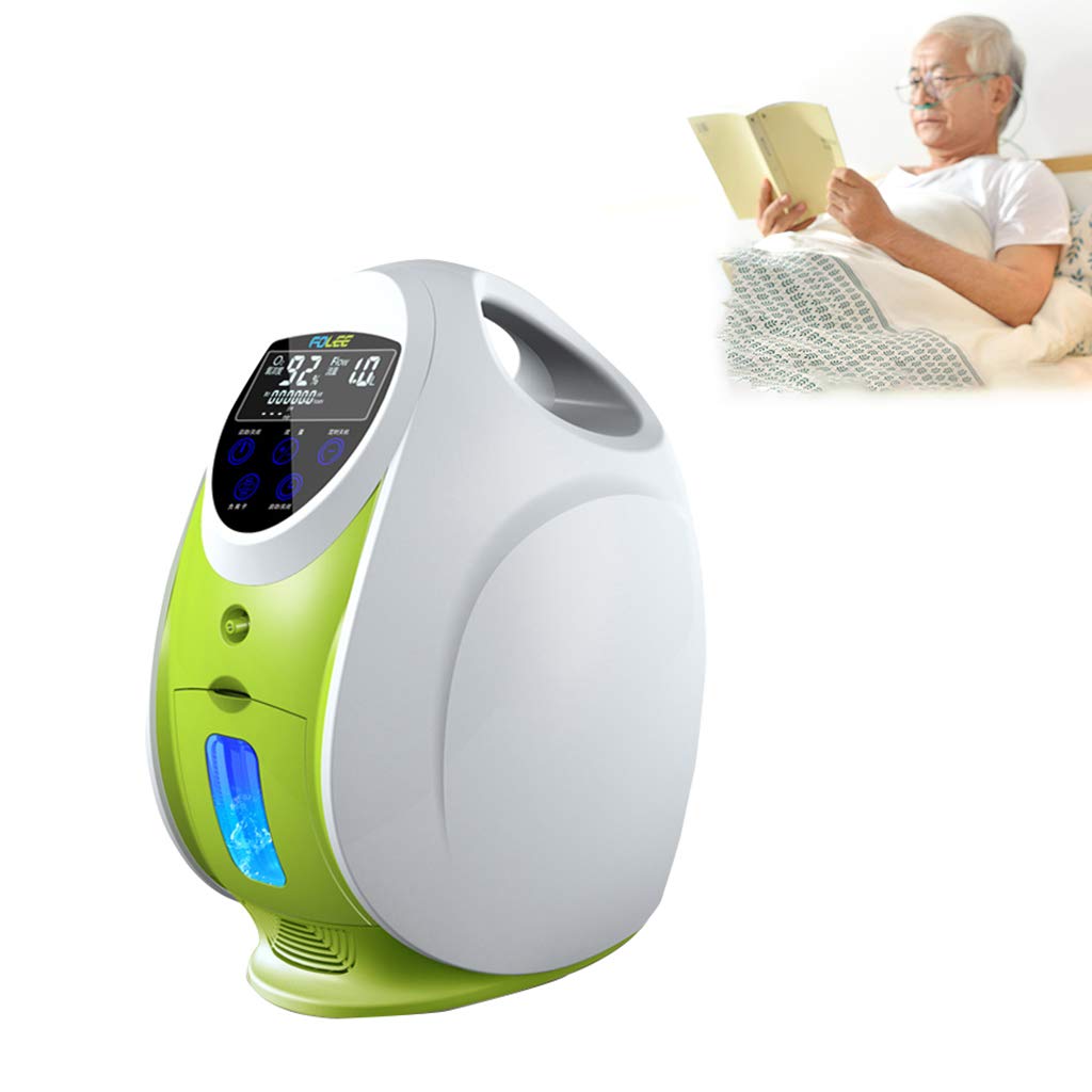 Kika DIOE Portable O-x-y-g-e-n Bar with Anion Purification, Concentration 93% / Flow 1-7L Adjustable, Suitable for Elderly, Pregnant Women, Children