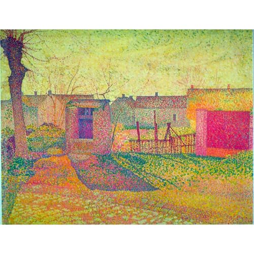 Poster Cour de ferme par Delavallee 76x101 cm