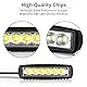 Justech LED Arbeitsscheinwerfer Rückfahrscheinwerfer Arbeitslicht Auto Scheinwerfer Slim LED Licht Bar IP67 Wasserdicht 18W 4WD 12V 24V Cree LED Einreihig Licht Lampe Bar Spot