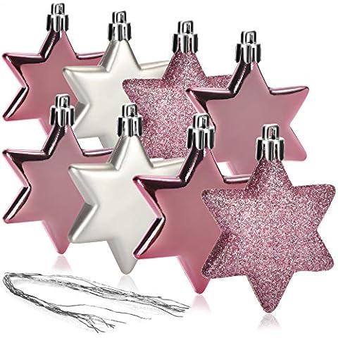 COM-FOUR® 8X Estrella Colgante del árbol de Navidad Cover