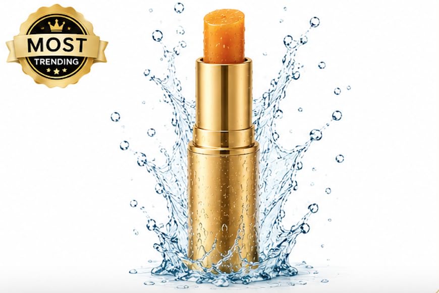 Image of Barrier Repair Tinted Lip Balm with Shea Butter & Vitamin E | Nourishing Lip Care for Dark, Chapped Lips | Golden Berry Lightens Pigmentation & Protects Lips | Non-Sticky | For Men & Women (10g)