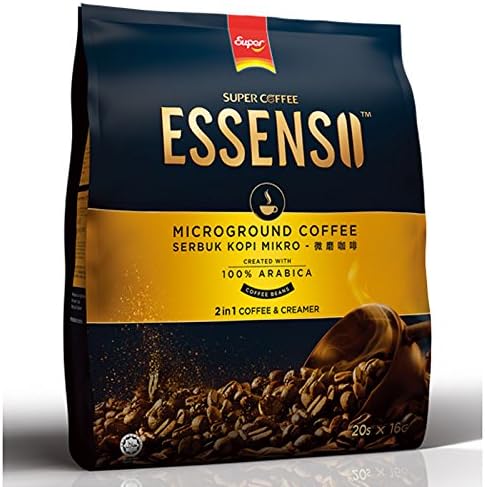 4 Packs SUPER COFFEE ESSENSO 2 in 1 Coffee and Creamer (4 pack x 20 sachets) Instant Coffee Imported from Malaysia