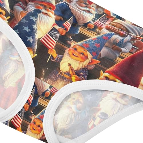 Cotton Girls Underwear Toddler USA 4th July Party Gnomes Panties for Girl Personalized Kids Undies Briefs 2t4