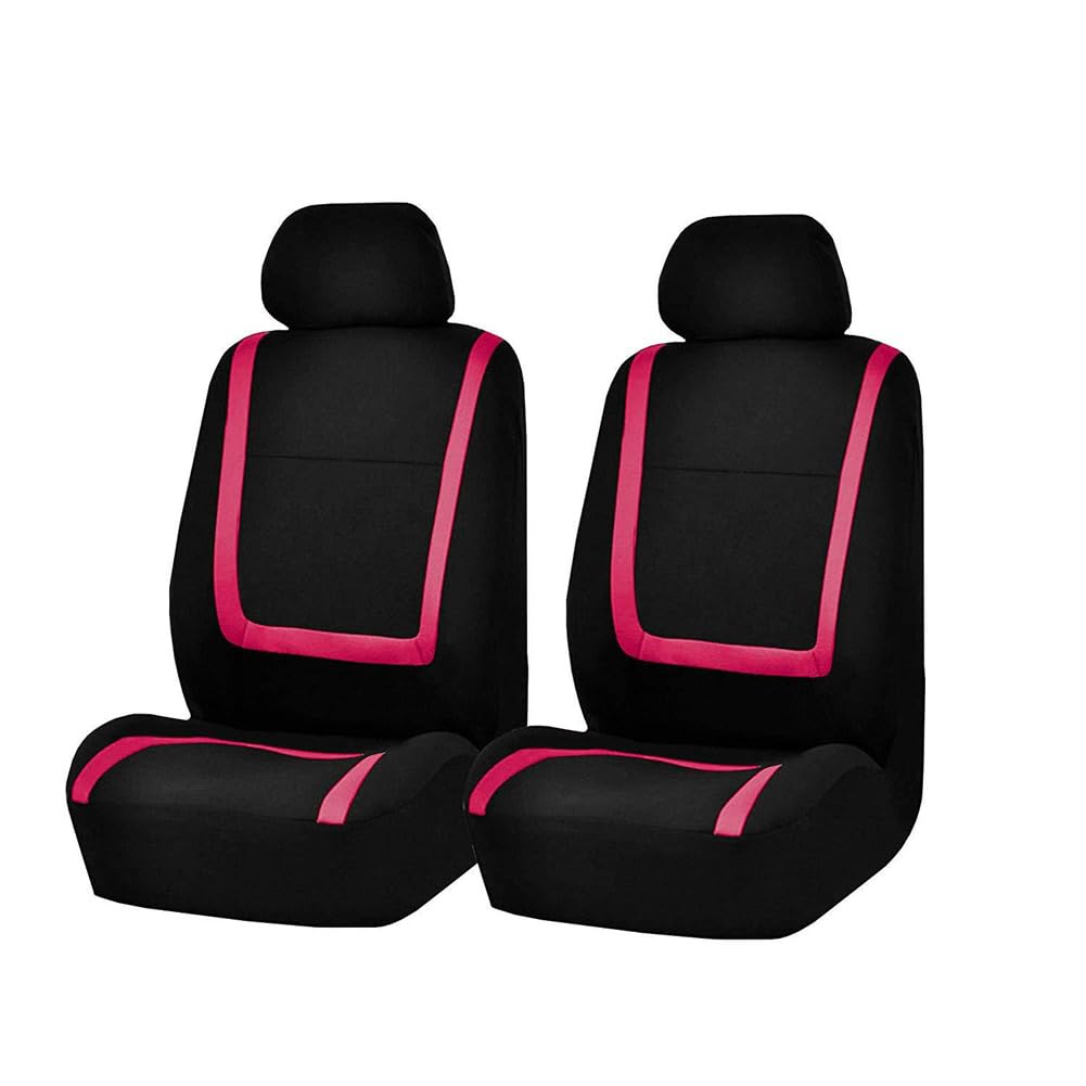 2pcs Car Seat Covers for VW ID.3 ID3 Pro/S/Pure/Pro Performance Id 3 2021-2026, Seat Covers for Cars Adjustable Cushion Breathable Waterproof Non-Slip Interior Accessories,G/Rose Red