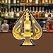 BBinmine Ace of Spades Champagne Bottle Presenter, LED Lighted Liquor Bottle Display Shelf, Color Adjustable Glowing Wine Bottle Display for Commercial Home Bar Party Nightclub (Yellow Light-1)