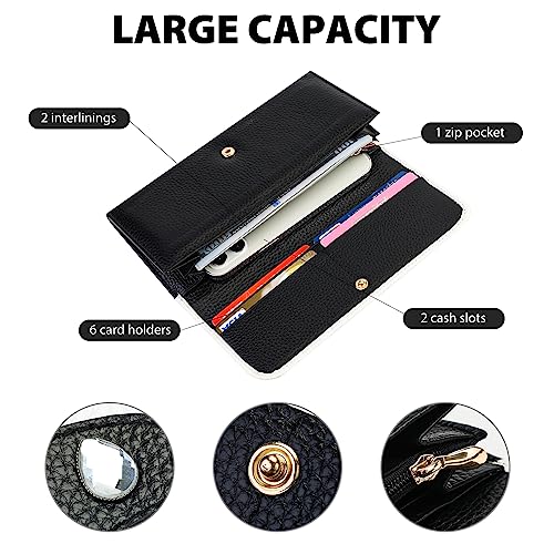 Genuine Leather Cute Panda Envelop Wallet Clutch3