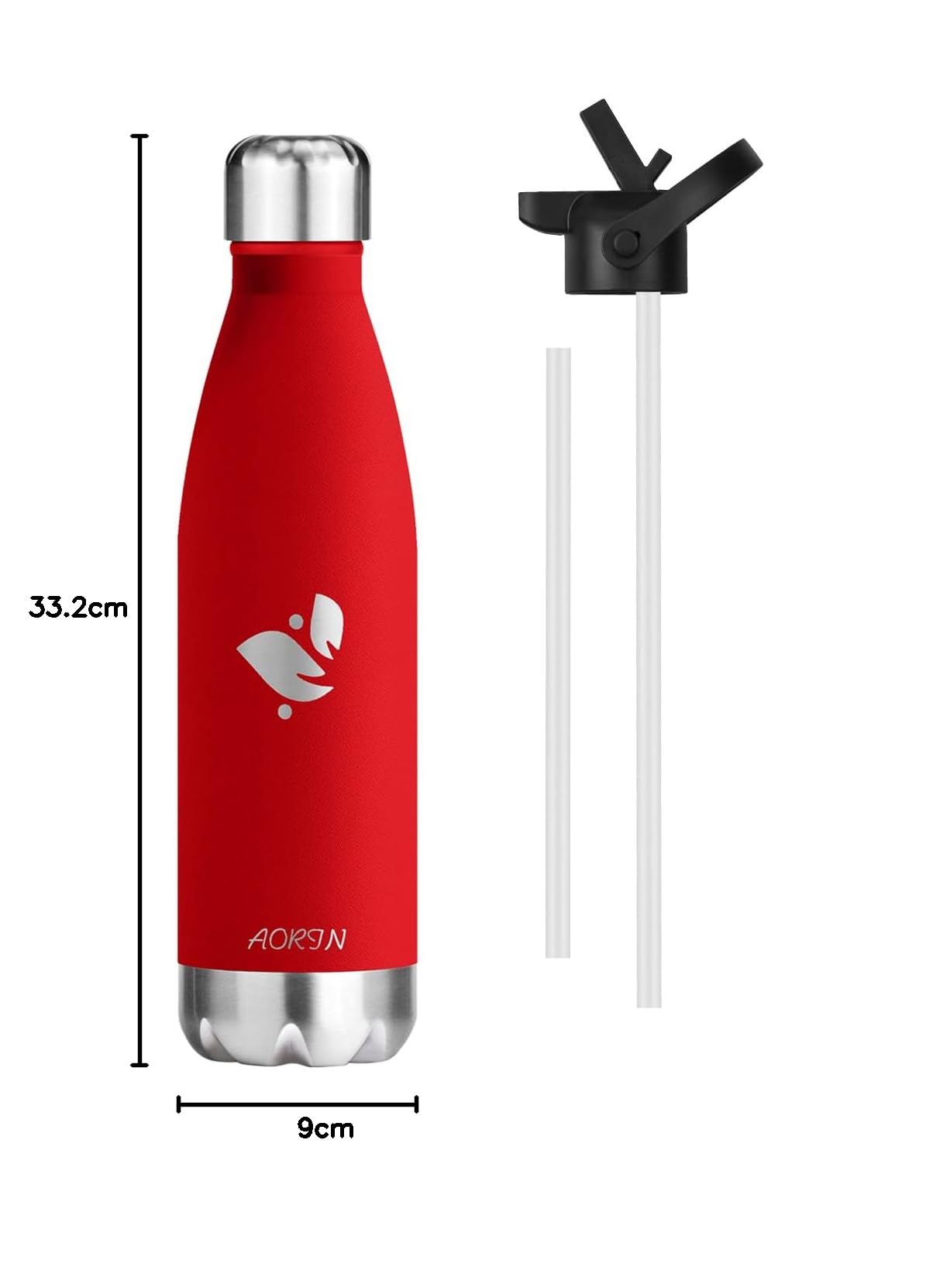 AORIN de Doble Pared con Aislamiento de Botella de Agua de Acero Inoxidable Proceso de Recubrimiento en Polvo, no es fácil de desprenderse, Resistencia al Rayado, fácil de Limpiar — view 9