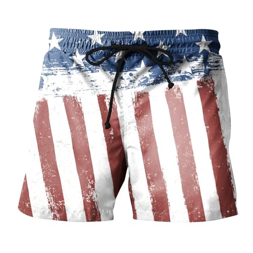 Mens 4th of July Swim Trunks Casual USA Shorts Ripstop Festival Quick Dry Trunks Lightweight Mens Swim Shorts Hiking3