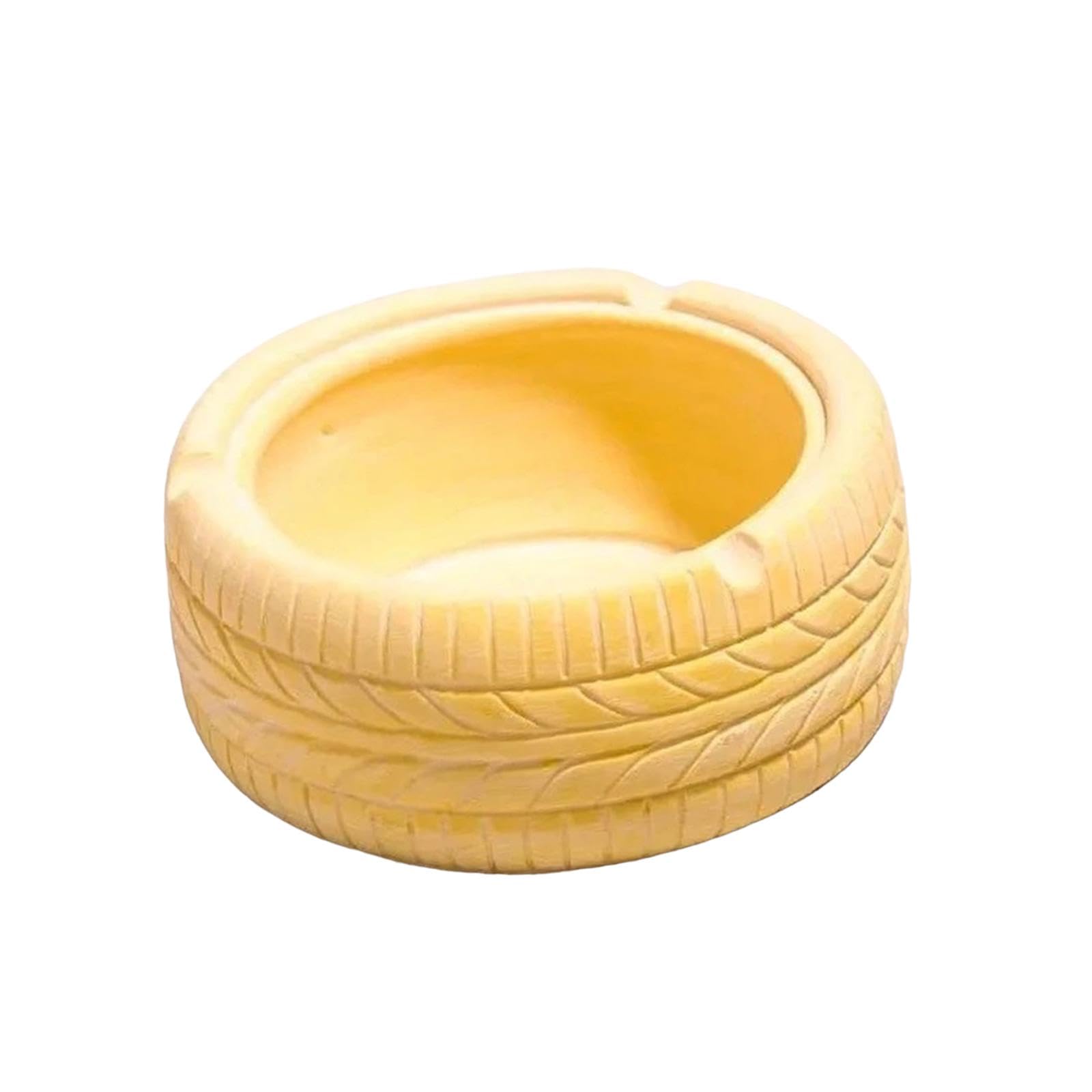 Tire Shape Ashtray Resin Decoration Ashtray for Living Room Home Accessories Yellow-image-46