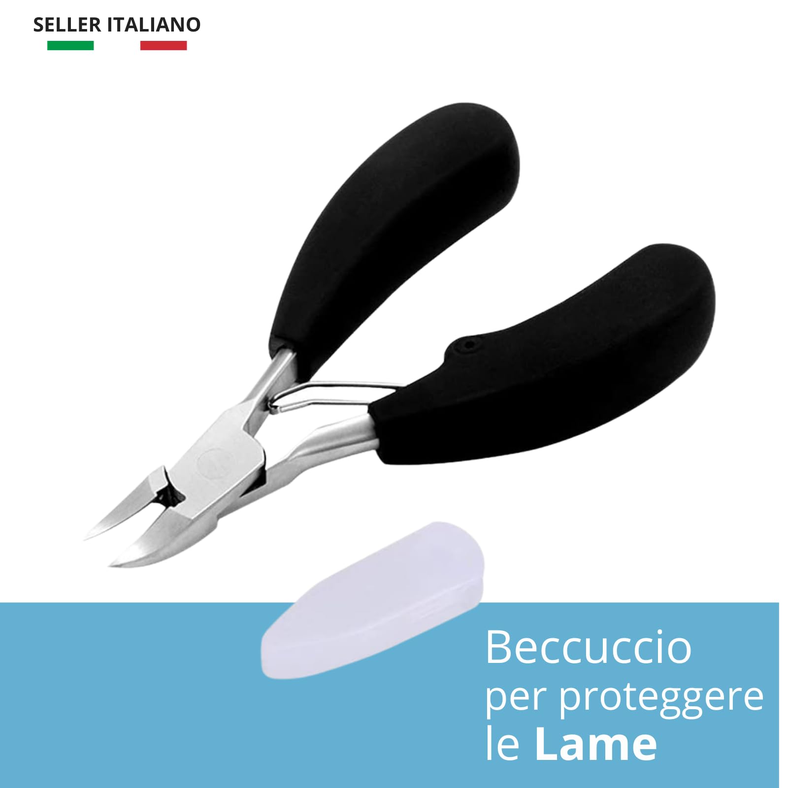 Tronchesino Unghie Piedi Tronchesino Cuticole Tagliaunghie Professionale in Acciaio Inox per Unghie Incarnite, pedicure, manicure, unghie piedi e mani