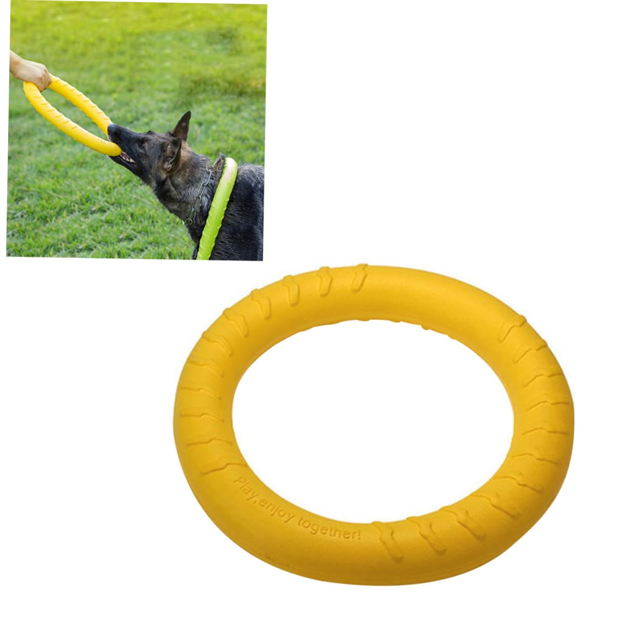 Toddmomy 2 Piezas Anillo Juguete Juguetes para Perros Cachorros Anillo Juguete para Mascotas Juguetes para Morder Perros Pastor Alemán Disco Volador