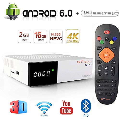 GT MEDIA GTC Android 6.0 TV Box 4K Free to air FTA Satellite