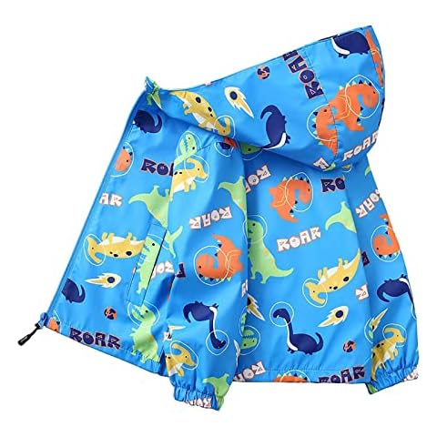 NautySaurs Boys Dinosaur Windbreaker Jacket Cover