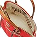 Dooney & Bourke Satchel Bags for Women, Pebble Grain Leather Domed Satchel Handbag with Optional Crossbody Bag Strap - Red