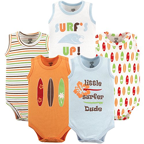 Image of Luvable Friends Unisex Baby Cotton Sleeveless Bodysuits