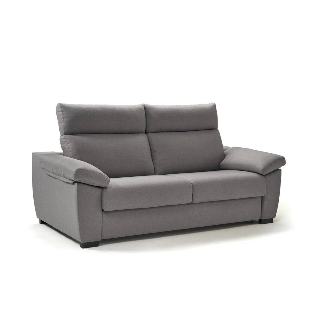 SHIITO | Sofá Cama de 3 Plazas | Modelo Italo - Apertura Italiana | Comodidad y Calidad para Ahorrar Espacio en tu hogar y Recibir a Tus Invitados con Estilo | En Gris - 198 x 95 x 100 cm