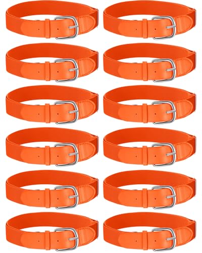 Image of Hercicy 12 Pcs Baseball Belts Softball Belts Bulk for Adult and Youth Adjustable